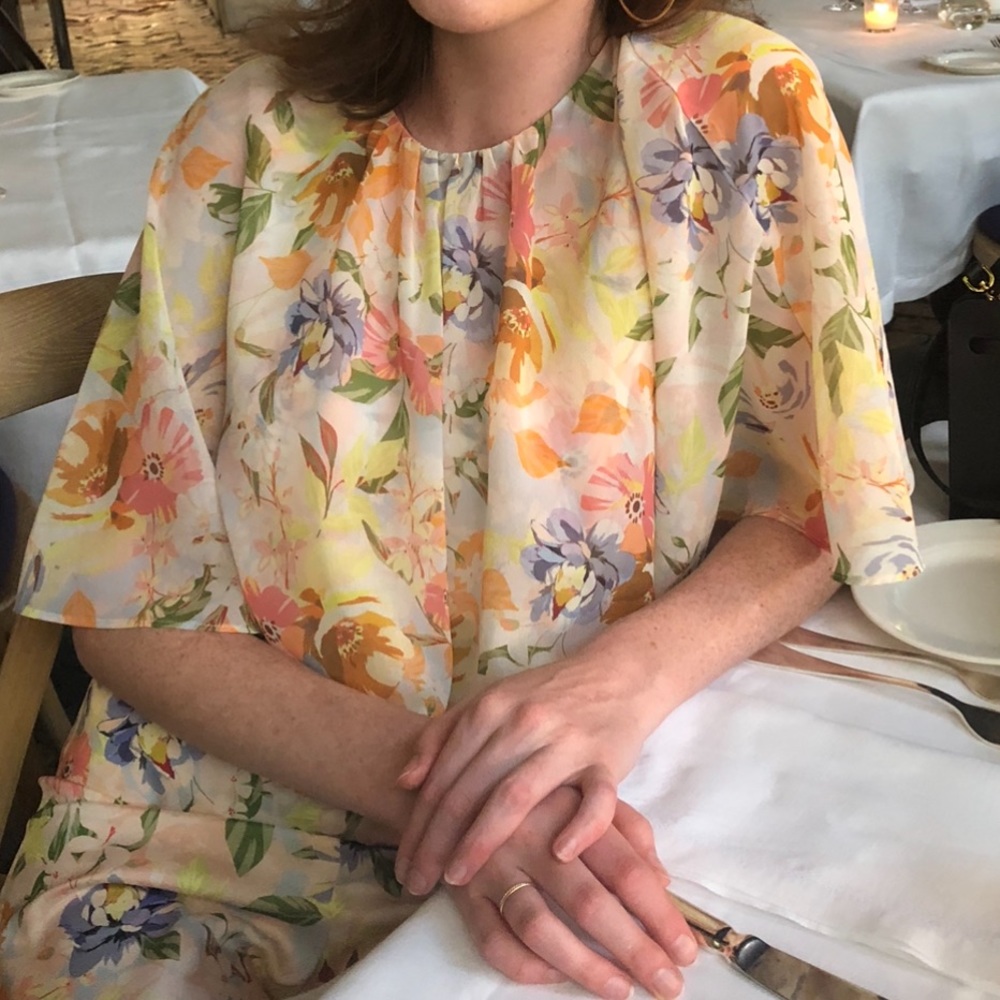 Zara Flowy Blouse & Matching High Waisted Pants XS